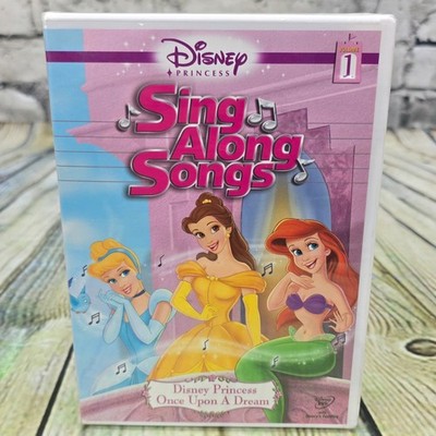 Disney Princess Sing Along Songs Vol 1 Once Upon A Dream DVD Cinderella Belle