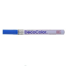 Uchida DecoColor Extra Fine Oil-Based Opaque Paint Marker-Blue - 3 Pack