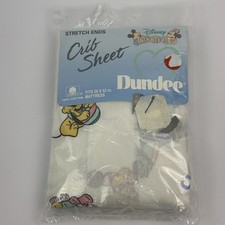 NEW NOS Vintage Dundee Disney Babies Baby Mickey Minnie Mouse Stretch Ends Sheet