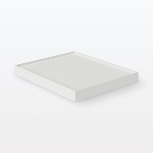 MUJI polypropylene file box standard lid with casters white gray 44902868 - Picture 2 of 9