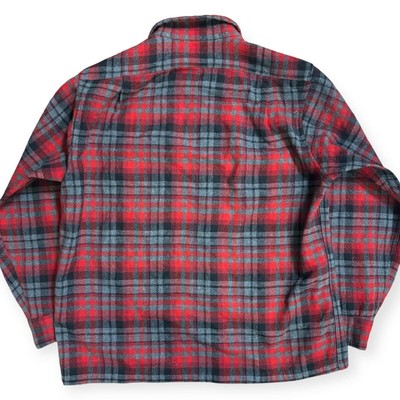 PENDLETON 70s USA Vintage Ombre Open Collar Board Shirt L Size Box  