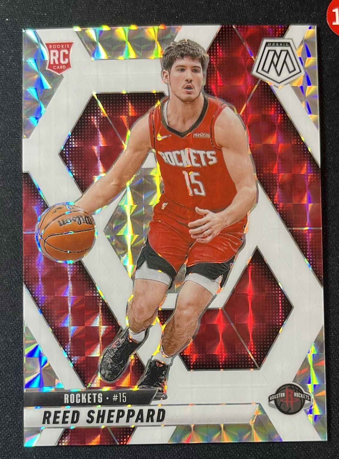 2024-25 Panini Mosaic Reed Sheppard #249 RC Rookie White /35