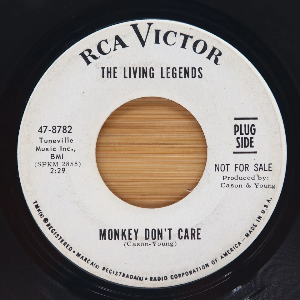 THE LIVING LEGENDS - SOUL SUPPER / MONKEY DON'T CARE - ROCK 45 PROMO RCA Foto 2 de 2