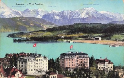 LUZERN MT VINTAGE POSTCARD
