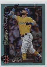2025 Topps Series 2 Future Stars Aqua Rainbow Foilboard Wilyer Abreu #367 0rd2