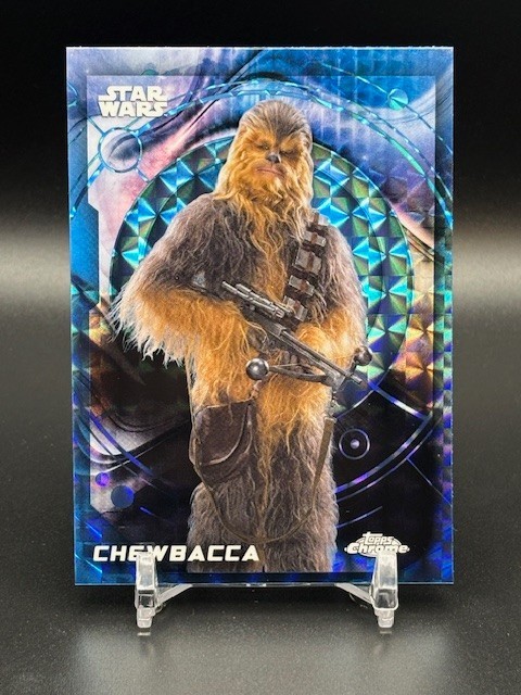 Chewbacca 2026 Topps Chrome Star Wars Blue Geometric #14