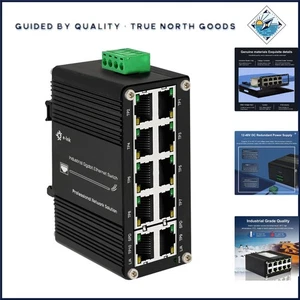 Interrupteur Ethernet Gigabit compact avec 10 Ports et 12-48V DC Compatibilité des entrées