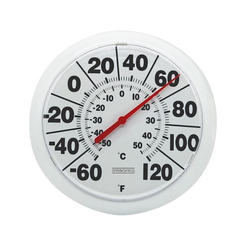 Springfield Indoor Outdoor Big and Bold Dial Thermometer