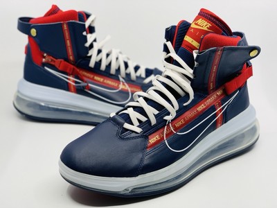 Nike Air Max 720 SATURN Mens Sz 11.5 Olympic Navy White Red Retro AO2110-400