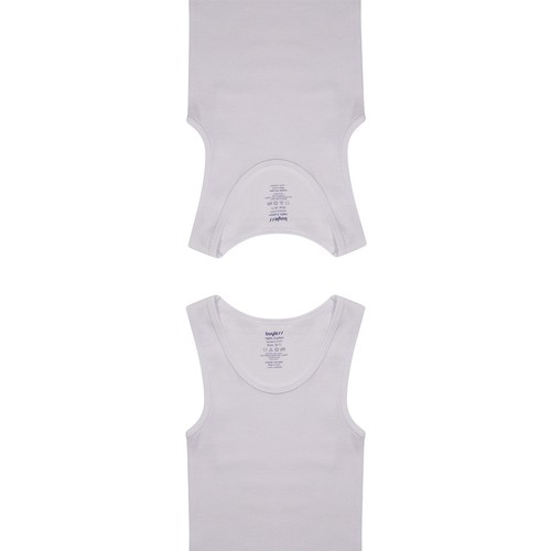 Buyless Fashion Boys Tagless Undershirts Tank Top White Soft Cotton Pack of 4 - Picture 4 of 49