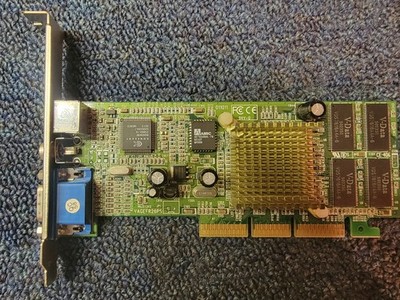 XFX GeForce2 MX400 AGP Nvidia 64MB SVIDEO & RCA OUT - FULLY TESTED! retro gaming