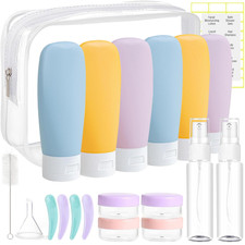 20 Pack Travel Bottles Set for Toiletries TSA Approved, Leak Proof Travel Size C