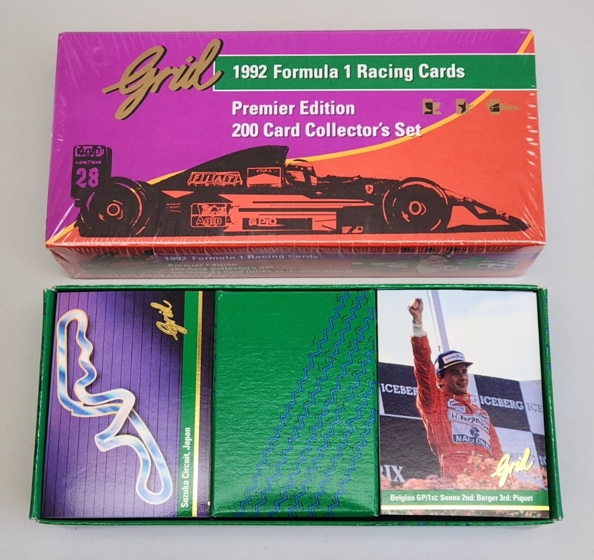 Grid 1992 Formula 1 Racing F1 200 Trading Card Collector's Set
