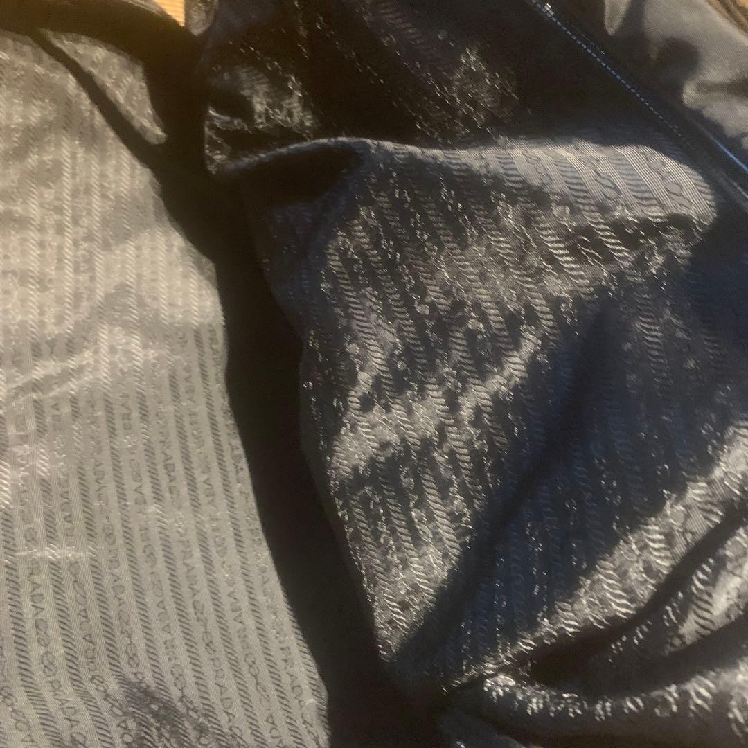 PRADA Boston bag large capacity triangular logo p… - image 13