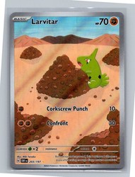 Larvitar 203/197 Illustration Rare Obsidian Flames