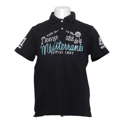 La Mer, Poloshirt, Größe: XL, Schwarz, Baumwolle, Print, Herren #dse