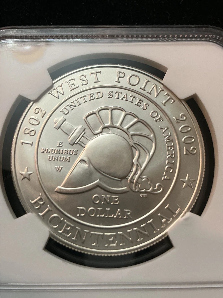 2002 W West Point Bicentennial Commemorative Silver Dollar - NGC MS 69 - Image 4 of 4