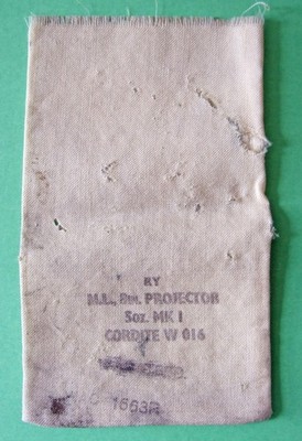 WW1 Livens Projector 8in Cordite Charge Bag 5oz MK I Gas Warfare Trench Ordnance