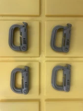 Lot of 4 ITW Nexus GrimLoc D-Ring Locking Carabiner Coyote Made in USA