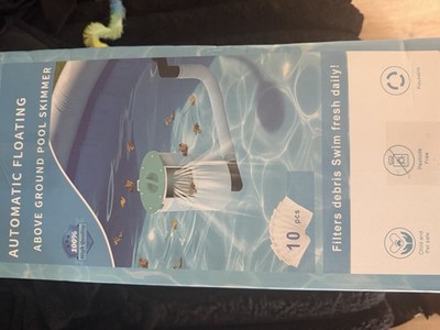 Automatic Floating Above Ground Pool Surface Skimmer for Intex w/ Bags & Hose