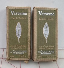 2 L Occitane En Provence Verveine Eau de Toilette .33oz 10 ml Miniature NIB