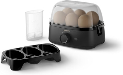 Philips Eierkocher 3000-Serie, Familiengröße, Bis Zu 6 Eier (Weich, Mittel, Hart