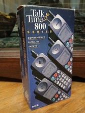 Vintage 1990s Car Phone In Box All Parts Talk And Time 800 Series NEC Cell Phone