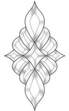 Elegant Burst Bevel Cluster EC940