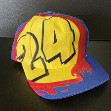 Vintage 24 Jeff Gordon Dupont Racing Paint Splatter Embroidered Snapback Hat