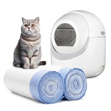 40 Ct Extra Large Cat Litter Box Liners, Waste Bags for Self Cleaning Litter Box