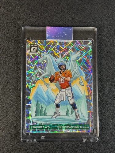 PEYTON MANNING 2023 PANINI DONRUSS OPTIC DOWNTOWN! PRIZM DOWNTOWN CASE HIT SP