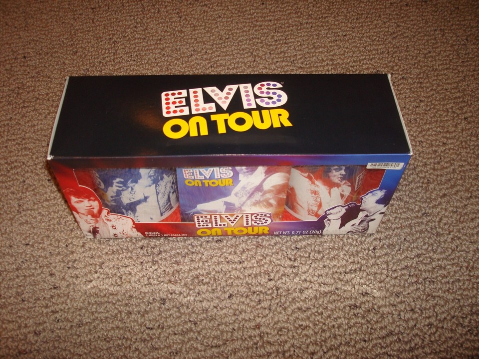 ELVIS PRESLEY Signature Product 2019 On Tour Hot Cocoa Mug Gift Set