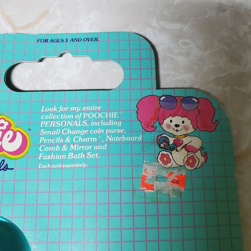 RARO Dispensador de Cinta Adhesiva Mattel Poochie 1982 De Colección Nuevo en Paquete Rosa - Imagen 7 de 10