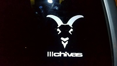 CHIVAS DE GUADALAJARA BLANCO CUT DECAL STICKER   4.5''X 5''
