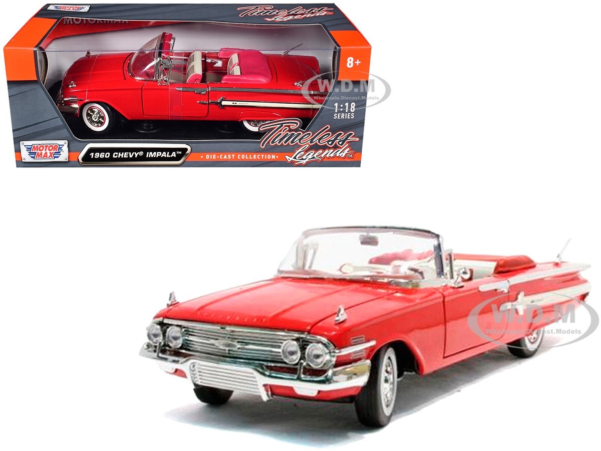 UT models Chevrolet Impala マルーン 1/18 Impala 1:18-Scale Diecast Car Collection With 1961 SS 409