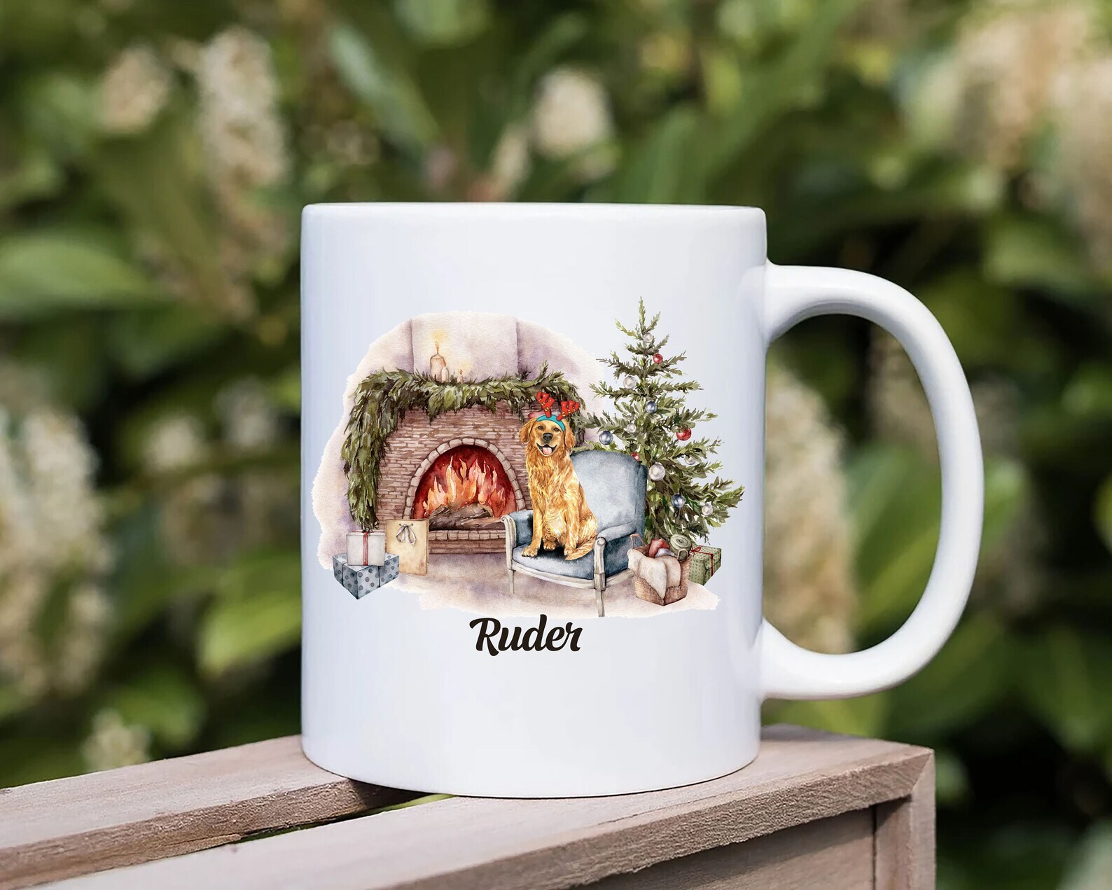 Custom Golden Retriever Coffee Mug Custom Name Dog Mug Hot Chocolate Mug For Kid