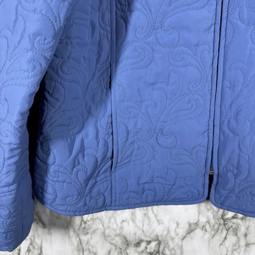 High Fever Quilted Light Blue Jacket Sz XL - Picture 2 of 8