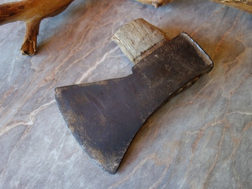 DE COLECCIÓN ANTIGUO MUY RARO WW2 ALEMÁN J.WIEBELHAUS LOGO TROMPETISTA TOMAHAWK HERRAMIENTA DE CABEZA DE HACHA - Imagen 7 de 10