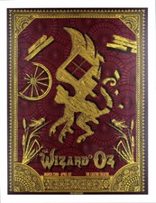 The Wizard of Oz Silkscreen Movie Red/Gold Poster Castro Theatre David O'Daniel