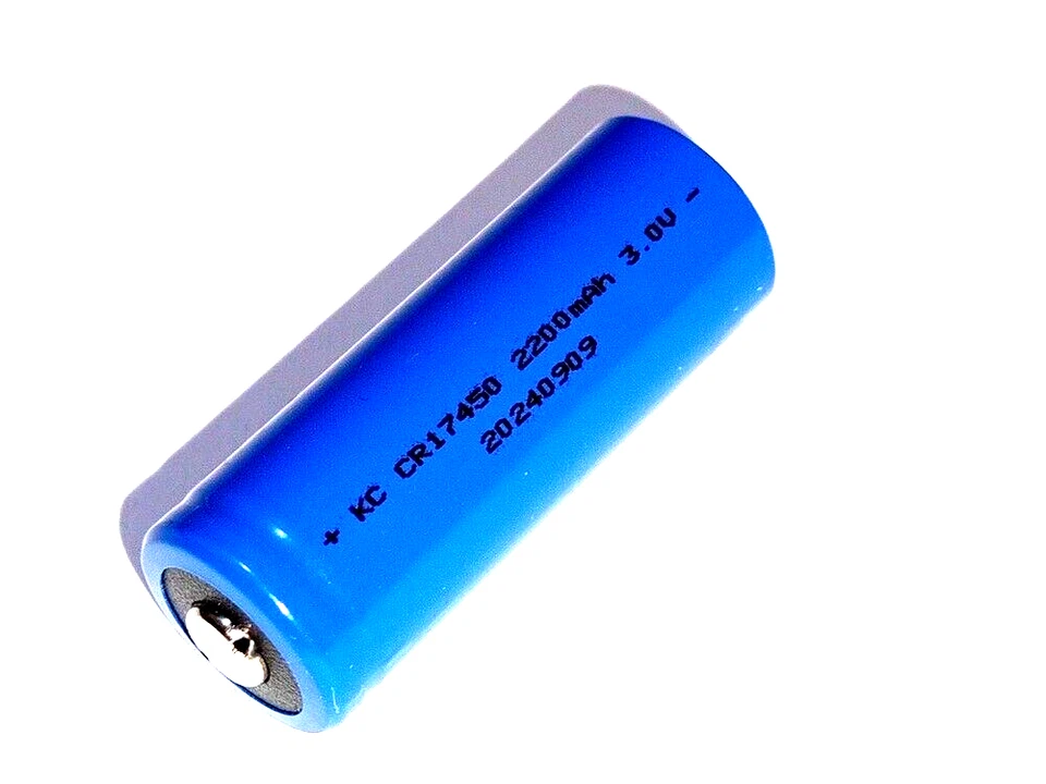 BATTERIA CELLA TESTA ALTA LITIO CR17450 3V 2200MAH PILA RICARICABILE