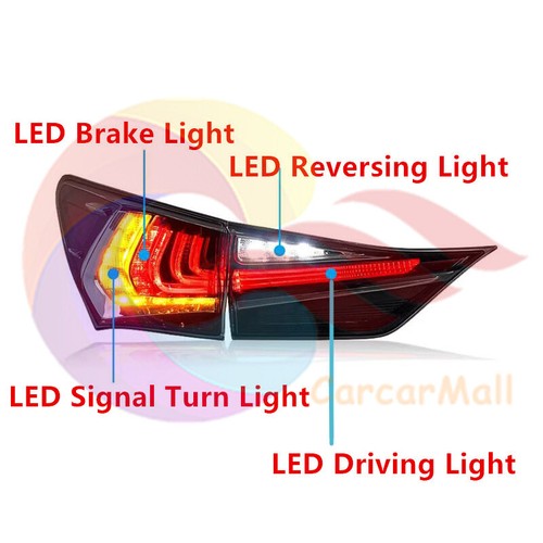 Conjunto de luces traseras LED izquierda + derecha de 2 piezas con señal dinámica para Lexus GS 13-2020 - Imagen 7 de 11