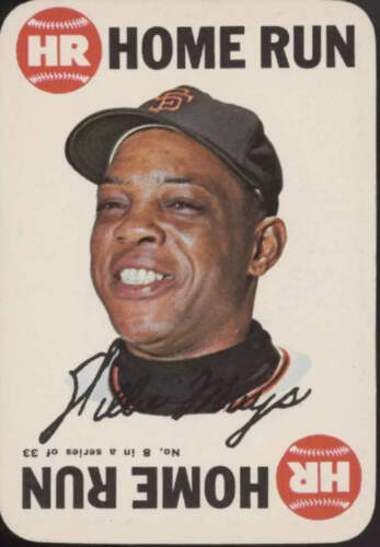Willie Mays 1968 Topps Spiel #8 San Francisco Giants EX