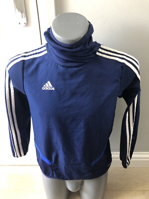 Authentic ADIDAS 2016 Boys 11-12 Years Roll Neck Pullover ￼Top CLIMAWARM  VGC UK
