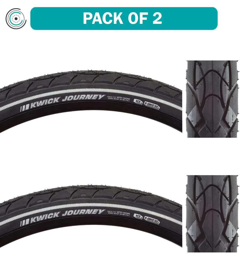 Pack of 2 Kenda Kwick Journey Sport KS 700x35 Clincher Wire TPI 80