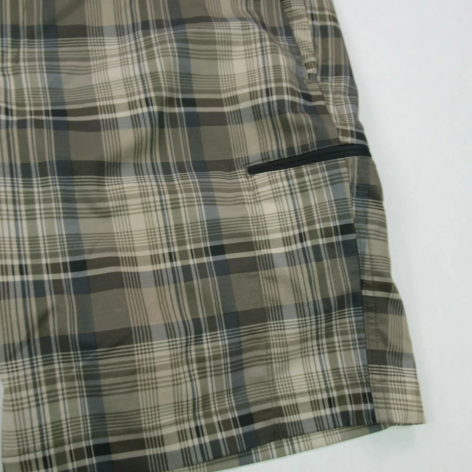Pantalones Cortos North Face Para Hombre 38 Bolsillos a Cuadros con Cremallera Ligeros XL Foto 2 de 4