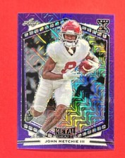 John Metchie III ~ 2022 Leaf Metal Draft ~ Purple Mojo Rookie #B-JM1