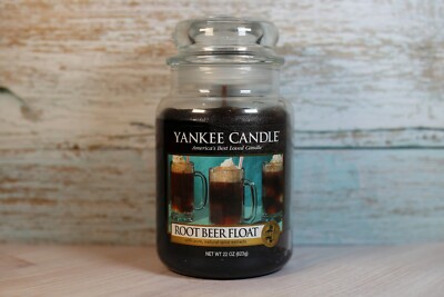 YANKEE CANDLE 22 oz. *RARE BEAUTY* ROOT BEER FLOAT: NEVER BURNED