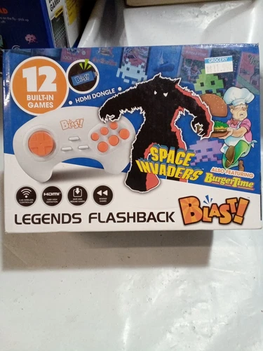BLAST Legends Flashback Video Game Console (WHITE) +12 Games