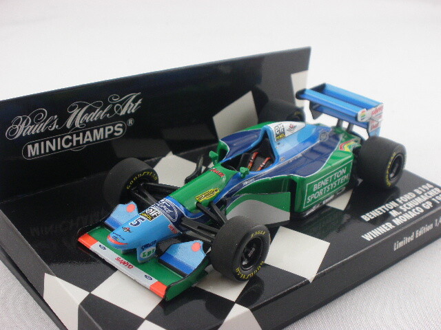 ミニカー F1 MINICAMPS BENETTOM B193 M SCHUMACHER 1/43 Minichamps Benetton Ford B193 B F1 M.Schumacher Estoril