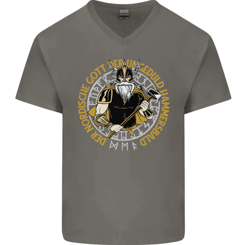 A Viking Man Mens V-Neck Cotton T-Shirt - Picture 15 of 43